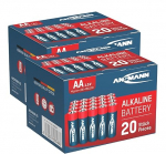 ANSMANN leelispatarei Mignon AA / LR06 1,5 V / Longlife leelispatarei s&auml;&auml;stupakendis praktilises hoiukarbis / 40 tk.