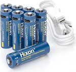 Hixon laetav liitium AA aku, 8 tk 1,5 V AA aku