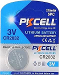 100 x CR2032 3 V liitiumnupu patareid 210 mAh (20 blisterkaarti 5 patareiga) &Uuml;hekordselt kasutatav kaubam&auml;rgiga toode PKCELL FBA