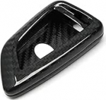 SHIFENG Toyota GR Supra TRD A90 MK5 2019 2020 2021 auto ehtne s&uuml;sinikkiust kaugjuhtimispult Smart Key Case Key Holder Cover Trim (must s&uuml;sinikkiust)