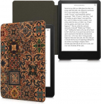 kwmobile &uuml;mbris &uuml;hildub Amazon Kindle Paperwhite'iga (11. Gen - 2021) - korgist eReader kaitsekate - muster disain pruun sinine punane