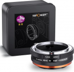 K&F CONCEPT objektiivi adapter FD-NEX IV manuaalne fookus, mis &uuml;hildub Canon FD ja FL 35 mm objektiivi ja Sony E-montaažiga kaamerakere jaoks.