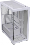 CORSAIR 3500X Mid-Tower ATX PC Case - Tempered Panoramic Glass - Reverse Connection Motherboard Compatible - No Fans Included - White