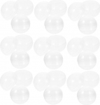 GARVALON Pack of 20 l&auml;bipaistvat haaramismasinate pallid, 80 mm, valmistatud vastupidavast plastikust, t&auml;idetavad s&auml;ilituspallid maiustuste jaoks, kergesti avatavad, multifunktsionaalsed pakendikapslid maiustuste jaoks