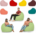 ZainBag.de Seat Cushion Outdoor Seat Cushion Children's Outdoor XL 110 cm Diameter Armchair XXL Fluffy XXL Cushion Giant Bean Bag 145 cm Diameter (Limi, 110 cm Diameter)