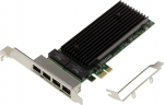 KALEA-INFORMATIQUE PCIe 2.0 x1 v&otilde;rgukontroller kaart 4 pordi RJ45 Quad GIGABIT ethernetiga Intel 82576 kiibistikuga madala ja k&otilde;rge profiiliga nurga all