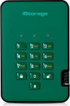 iStorage IS-DA2-256-SSD-2000-GB 2TB diskAshur2 USB 3.1 turvaline kaasaskantav kr&uuml;pteeritud SSD-plaat - Racing Green