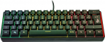SureFire Kingpin X1 60% m&auml;nguklaviatuur prantsuse, m&auml;ngude multimeedia klaviatuur v&auml;ike ja mobiilne, RGB klaviatuur koos valgustusega, 25 Anti-Ghosting klahvi, prantsuse paigutus AZERTY