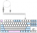 MAMBASNAKE AK873 DIY mehaaniline klaviatuur, spiraalkaabel, 22 klahvi RGB taustavalgustus, ujuv klahvikate, 87% klaviatuur eemaldatava magnetkattega, m&auml;ngijatele