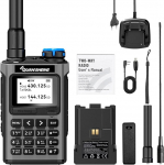 QUANSHENG UV-K1 Walkie Talkie Handheld Ham Radio, Air Band Receive 50-600MHz, traadita koopia, &uuml;he klahviga sageduse sobitamine, C-t&uuml;&uuml;pi laadimine, NOAA Weather, 200 kanalit, VOX, kaasaskantav kahesuunaline raadio.