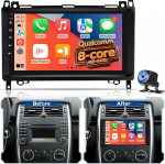 Qualcomm 8-Kern 4GB+64GB Android Autoradio f&uuml;r Mercedes Benz A/B/V Klasse W169 W245, Vito Viano W639, Sprinter W906, Radio mit Wireless CarPlay & Android Auto, GPS WiFi, DSP Hi-Res Audio
