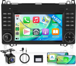 2G 32G Android autoraadio stereo W169 W245 B160 B170 B180 B200 W639 Vito Viano W906 Sprinter 7-tolline puuteekraaniga GPS navigatsioon Bluetooth USB m&auml;ngija FM-raadio