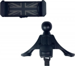 Autotelefoni hoidik, Mini Cooper R56 R55 R57 R58 R59 R60 R61 ringluse v&auml;ljalaskeava telefonihoidik iPhone'idele ja nutitelefonidele (must Union Jack)