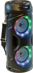 Party Light & Sound - Teen-Vibe - Akutoitega k&otilde;larid valgustatud bassik&otilde;laritega - Bluetooth, USB, MicroSD, 6,35mm pistikupesa, TWS - Kandev&ouml;&ouml; - must
