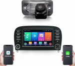 Autoraadio autopleier GPS navigatsioon Carplay/Android autoraadio 7-tolline HD puuteekraaniga m&auml;ngija Mercedes-Benz SL R230 SL55AMG SL63AMG SL65AMG SL280 SL300 SL350 SL500 SL600 (koos tahavaatekaameraga)