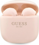 Guess GUTWST26PSP TWS Bluetooth k&otilde;rvaklapid + dokkimisjaam Roosa klassikaline EST logo