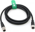 M12 andurikaamera pikenduskaabel 8-poolne emane kuni 8-poolne isane pikenduskaabel Cognex aktuaatorile Profibus automaatika v&otilde;rgu Ethernet 1m