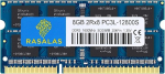 Rasalas 8GB 2RX8 PC3L-12800S DDR3 1600MHz s&uuml;learvuti m&auml;lu PC3L-12800s 2Rx8 PC3-12800S 8GB 1.35V 204-Pin CL11 Dual Rank RAM s&uuml;learvuti kiibid
