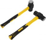POPETPOP Pack of 2 High Performance Wall Demolished Hammer Kipsplaat Hammer ehitajatele puurimine Crack Hammer Club Hammer Tool Impact Hammer Carbon Steel Yellow