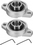 hankimise kaart 2tk KFL003 Pillow Block Bearings 17mm Bore Bearing Units Zinc Alloy Flange Bearing Housing P6 (ABEC3)