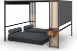 Blumfeldt Pergola, Gazebos, veekindel, stabiilne ja talvekindel, tuulevalgustus, alumiinium pergola, vabalt seisev, terrassikatus Gazebo, metallist Gazebo 1,5 W Solar LED-idega, UV50+, Pergola 3 x 3 m.