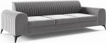LIKMA Hall 3-istmeline sametne diivan Elsa 234 x 77 x 93 cm 3-istmeline diivan komplekt h&uuml;drofoobse kattega sametist kaasaegne elutoa diivan Velour Glamour Design kangas V&auml;rske 14