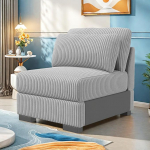 PerGar kokkupandav diivanvoodi, teisaldatav diivanvoodi - Bean Bag diivan, lamamistool, m&auml;ngusohva, &uuml;hiselamu tool koos padjaga, mugav pluusist Corduroy 1-kohaline diivan, tugitool magamistoas ja elutoas (Hall)