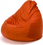 Ecopuf Fuzzy - Mikrokiudist istumiskott - istumiskott istumiseks - Puhkekott pol&uuml;st&uuml;reenpallide polstriga - Kodudekoratsioon - 80 x 110 cm - oranž A44