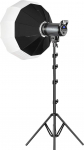GVM 100W LED-videovalgus koos Lantern Softboxiga, 3200K-5600K Bi-Colour COB stuudiovalgus, 40000lux / 0.5m fotograafia pidev valgus fotostuudio video YouTube'i striimimise filmivalguse CRI97 + App Control jaoks