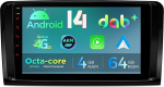 XTRONS Android 14 Octa Core 4+64GB autoraadio koos navigatsioonis&uuml;steemiga Mercedes-Benz W164 X164 ML GL 9-tolline IPS-ekraan sisseehitatud 4G LTE DAB+ g&uuml;roskoobi andurid Auto Play AKM DSP Bluetooth WiFi