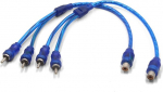sourcingmap 2Pcs Female to 2 Male RCA Splitter Adapter Y kaabli juhtme jaoks auto jaoks