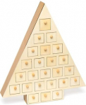 Baker Ross puidust advendikalender puu kujul (1 tk), sobib ideaalselt lastele kujundamiseks ja kaunistamiseks, sobib ideaalselt kooli, k&auml;sit&ouml;&ouml;r&uuml;hmadele ja koduseks k&auml;sit&ouml;&ouml;ks.