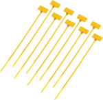 QUARKZMAN 250 m&auml;rgistamise kaablisidemete pakk, 200 x 3 mm (L x W) suletavad kaablisidemed, vastupidav kaabli korraldaja t&otilde;mbetugevusele, 18 LB kaablisidemete komplekt kaablijuhtimiseks, kollane