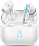 Juhtmevabad Bluetooth k&otilde;rvaklapid, k&otilde;rvaklapid Bluetooth 5.4 koos 4 ENC m&uuml;rasummutusmikrofoniga, s&uuml;gav bass, 40 tundi m&auml;nguaega, juhtmevabad k&otilde;rvaklapid, IP7 veekindlad spordik&otilde;rvaklapid LED-ekraaniga