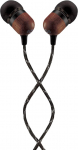 House of Marley Smile Jamaica In-Ear k&otilde;rvaklapid, 1 nupuga mikrofoniga juhitavad k&otilde;rvaklapid, m&uuml;rasummutusega 9.2mm juht, k&otilde;rvaklapid 2 suuruses kestva mugavuse tagamiseks, takistuseta kaabel - Sig Black