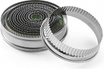HENDI k&uuml;psisevormide komplekt hammastatud servaga 14-osaline komplekt l&auml;bim&otilde;&otilde;t 120 x k&otilde;rgus 35 mm roostevaba teras