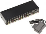 KALEA-INFORMATIQUE Audio Video Splitter T&uuml;&uuml;p Splitter dubleerib 1 sisendallika identse 8 samaaegse v&auml;ljundiga.