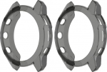 2 Pack Kaitsekott, mis &uuml;hildub Garmin Fenix 7X &uuml;mbrisega, l&ouml;&ouml;gikindel ja purunemiskindel TPU raami t&auml;iskaitse (must)