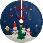 WeRChristmas Lumemees j&otilde;ulupuu seelikukaunistus, kangas, mitmev&auml;rviline, 90 cm, suur