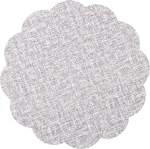 Tischsets, Tischsets 2er-Set, runde Makramee-Tischsets aus PU-Hanfimitat for den Esstisch, wasserdichte, rutschfeste, leicht zu reinigende K&uuml;chen-Essmatten, hitzebest&auml;ndige, waschbare Tischsets(Gray)