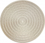 Pestav 4/6/8 t&uuml;kki kuldne h&otilde;bedane PVC toidu lauamatt 38 cm pestav pulmapakett lille disainiga rannaalused dekoratiivsed lauaplaadid &uuml;mmargune (v&auml;rv: C kuld, suurus: 4 t&uuml;kki)