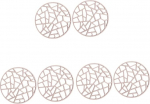 PRETYZOOM 6st&uuml;cke Silikon Tischunterlage rutschfeste Hitzebest&auml;ndige Isoliermatte F&uuml;r K&uuml;che Und Esszimmer Elegante Platzdeckchen Rosa F&uuml;r Teller Schalen Und Getr&auml;nke
