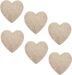 ABOOFAN Pack of 6 Elegantne taskute lauakaunistus Housewarming Party sahtlitesse Imearmas s&ouml;&ouml;gimatt Element Survek&uuml;psetuskolmikud PVC koht matid kulumiskindlad lauamatt kuldne