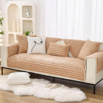 Diivanikate 1 2 3 4-kohaline L/U nurgas universaalne kaitsev kate Pluusist diivanikatted libisemisvastane diivanikate Kassid ja koerad kaitsev aluskate elutoa vaip Beebi roomavaip (90 x 210 cm,