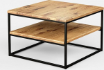 1 Original BestLoft&reg; Boston k&uuml;ljelaud Industrial Design Loft (Metsik tamm + must raam + topeltplaat)