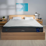 MKS.&reg; Gel Memory Foam Topper 90 x 200 cm H3, 7 cm madratsitopper, hingav mugavustopper bambuskattega, libisemisvastane s&uuml;steem, eemaldatav ja pestav kate