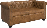 vidaXL 2/3/2+3-kohaline Chesterfield diivan / diivan - Lounge / kontorim&ouml;&ouml;bel - kunstnahast