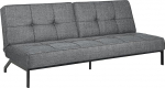 AC Design Furniture BENT tumehall diivanvoodi 3 lamamisasendiga Kaasaegne 3-kohaline polsterdatud diivan kahetoonilise efekti kattega ja mustade jalgadega B198 x K87 x T95cm
