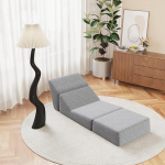 HAUSPROFI kokkupandav diivan, v&auml;ike diivanvoodi t&auml;iskasvanutele, kokkupandav diivanvoodi, Chaise Lounge, konverteeritav vahtp&otilde;randadiivan, Mini Lounge diivan (Hall, 182,5 x 51,5 x 22,2 cm)