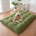 MAXYOYO Futon madrats, &scaron;enillkangas, 15 cm paksune p&otilde;randamatrats, mida saab kasutada diivanvoodina, n&ouml;&ouml;pidega k&auml;sit&ouml;&ouml;na, kokkupandav k&uuml;lalismatrats elutuppa, magamistuppa, magamistuppa